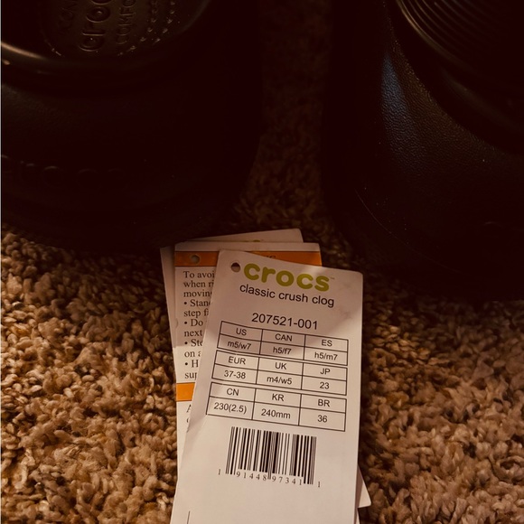 CROCS Classic Crush Womens Crocs - Women's size 7 / Men's size 5 - Picture 6 of 8